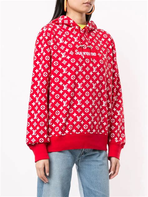 supreme felpa louis vuitton|supreme x louis vuitton hoodie.